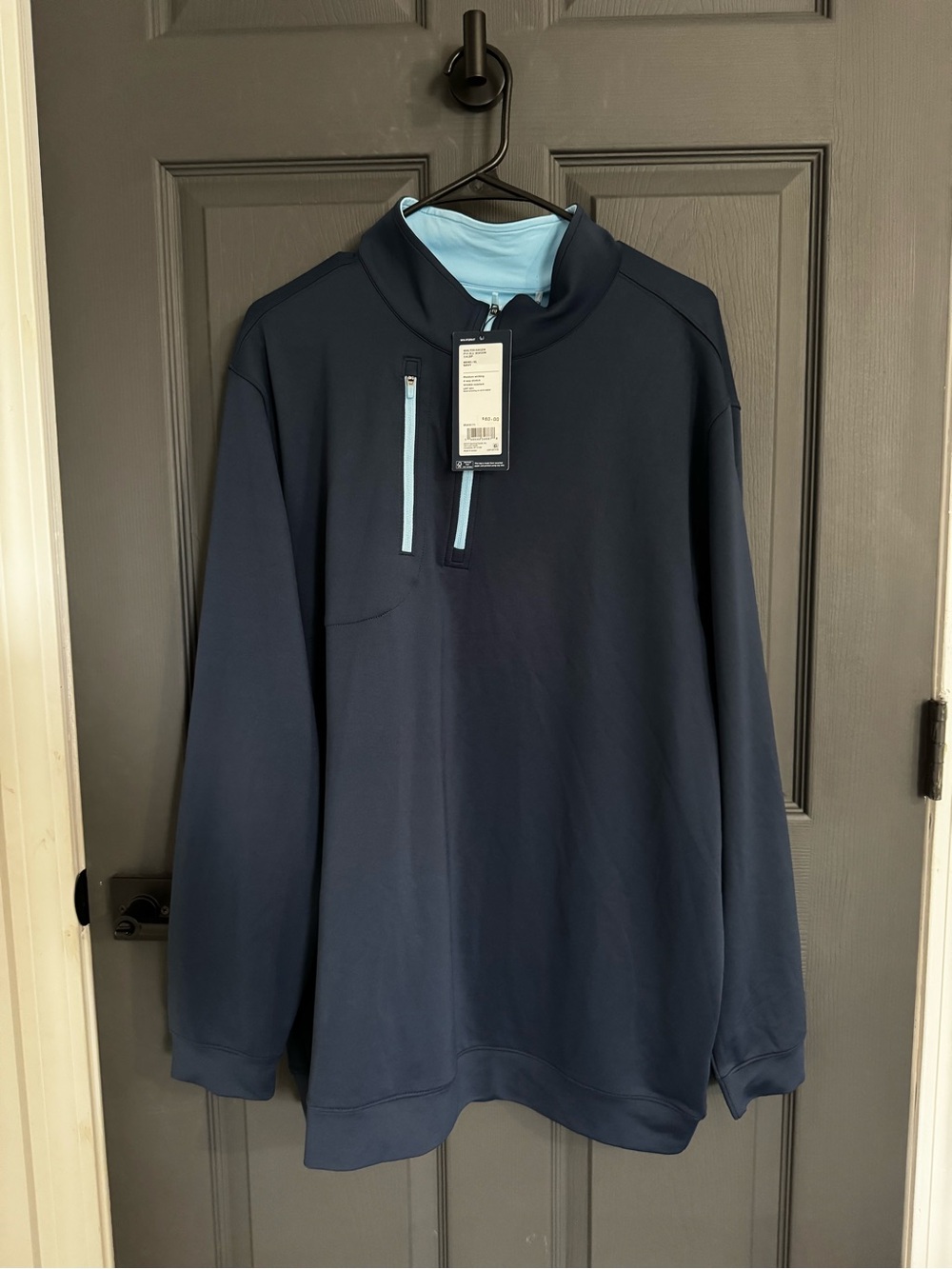 NWT Walter Hagen P11 All Season 1/4 Zip Golf Pullover Men’s XL Navy Blue